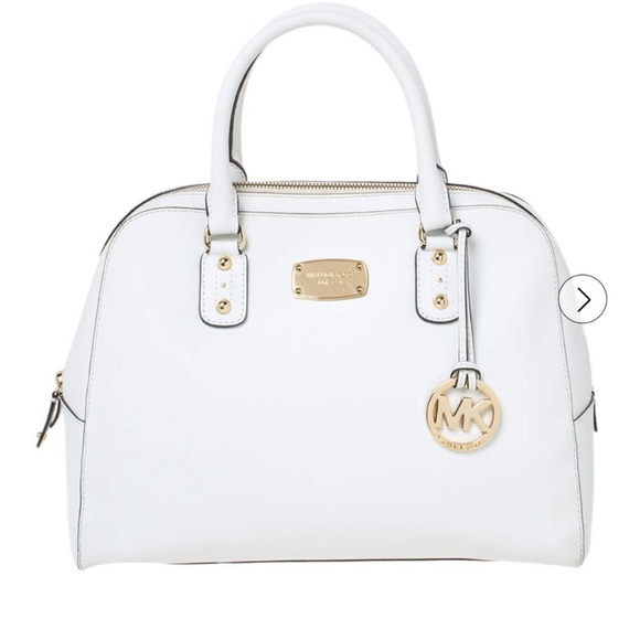 MICHAEL Michael Kors Handbags - MICHAEL Michael Kors White
Leather Satchel